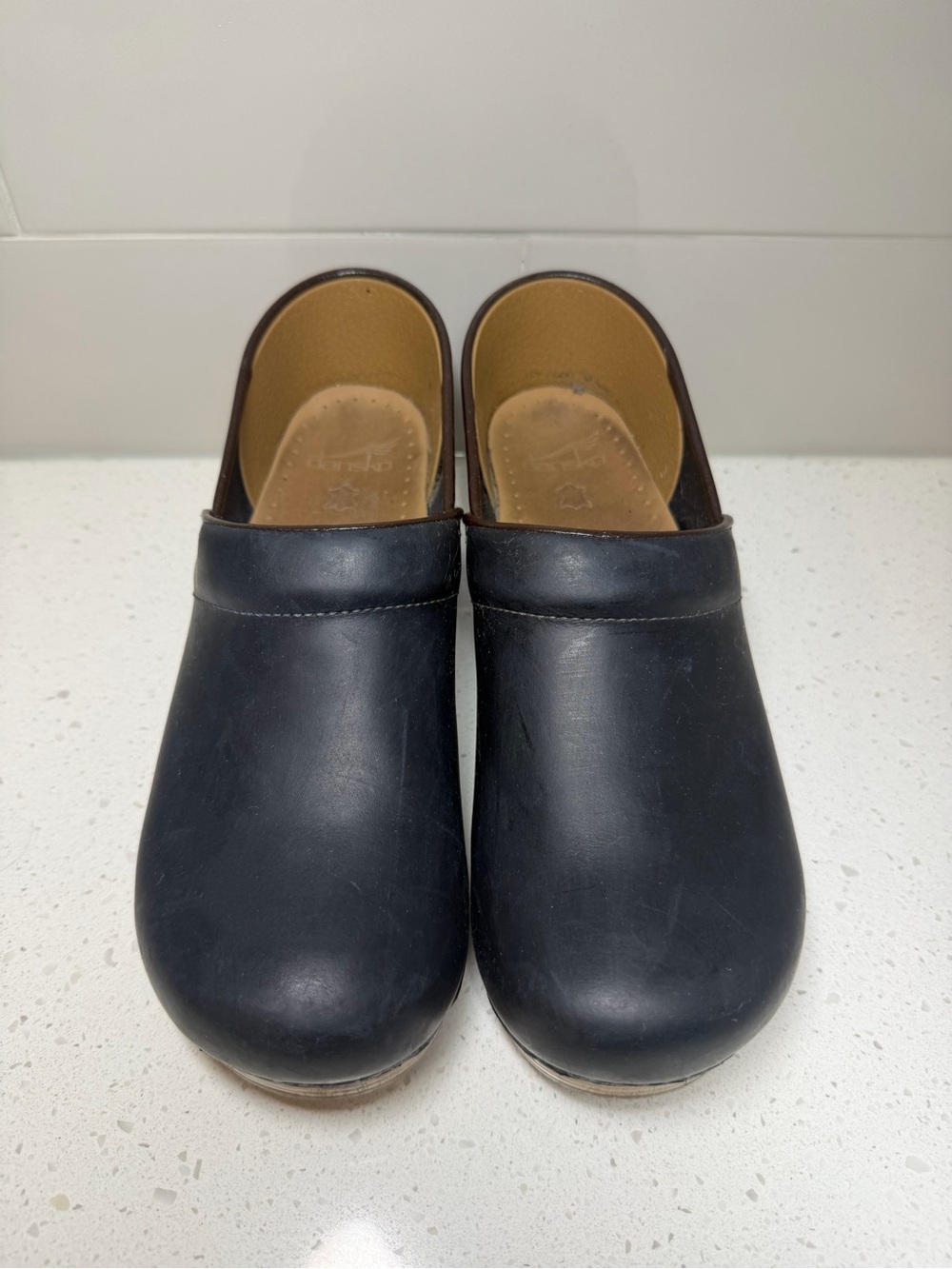 Dansko leather clogs shoes DARK BLUE SIZE 42 11 10.5 nurse - Picture 15 of 16